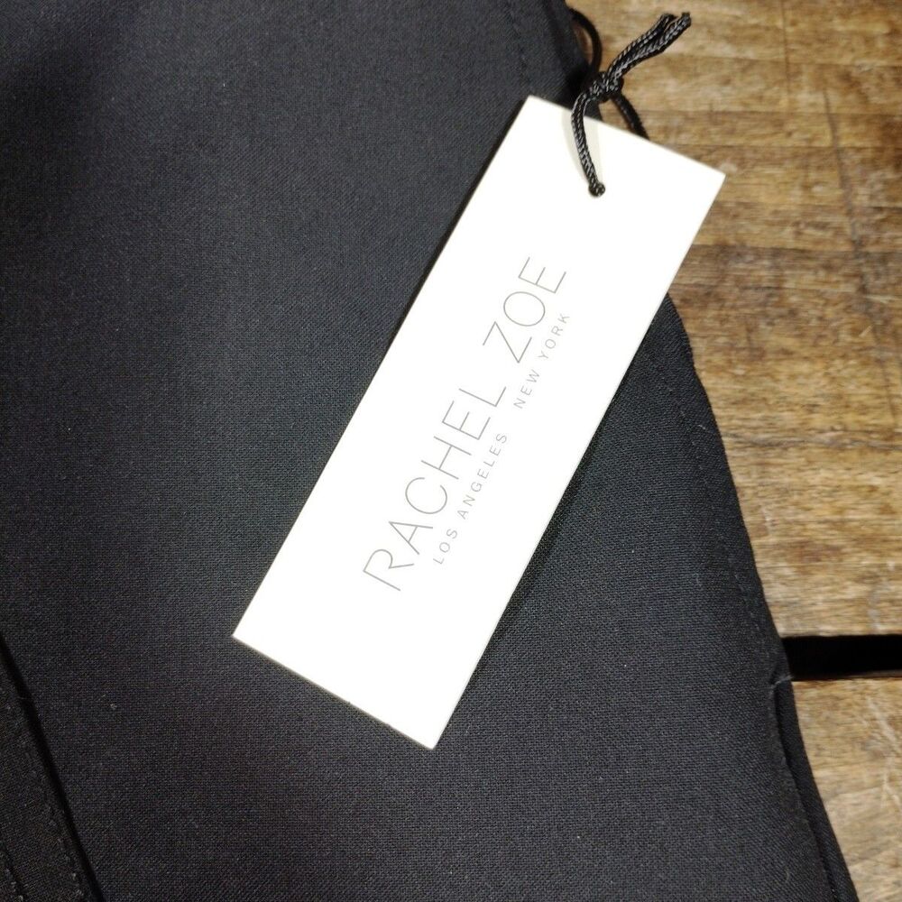 Rachel Zoe Women's Sz 12 Dressy Shorts Black NWT Tie Belt Classic - Picture 2 of 12